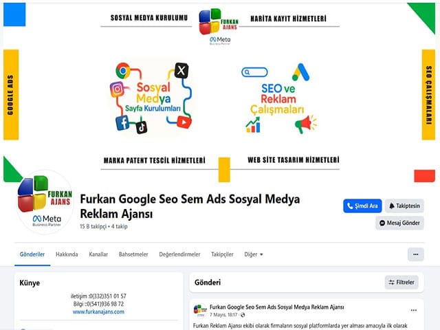 Profesyonel Kurumsal SEO lu Facebook Sayfaları Yapımı